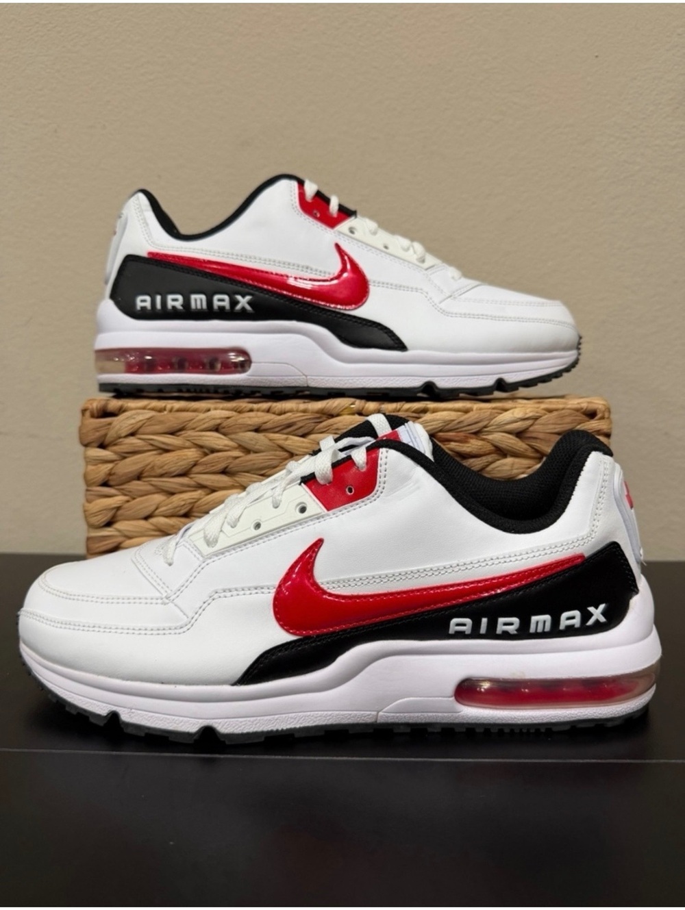 Size 7.5M/9 Women - Nike Air Max LTD 3 “White Black Red”